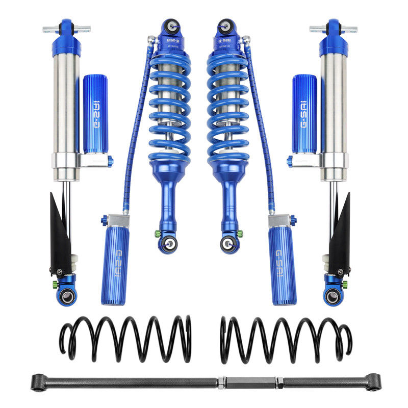 Kit de suspensión azul 4x4 Absorbente de choque de nitrógeno ajustable para el tanque 500 Suv